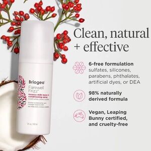 NEW Briogeo Farewell Frizz™ Rosarco Milk Leave-In Conditioner